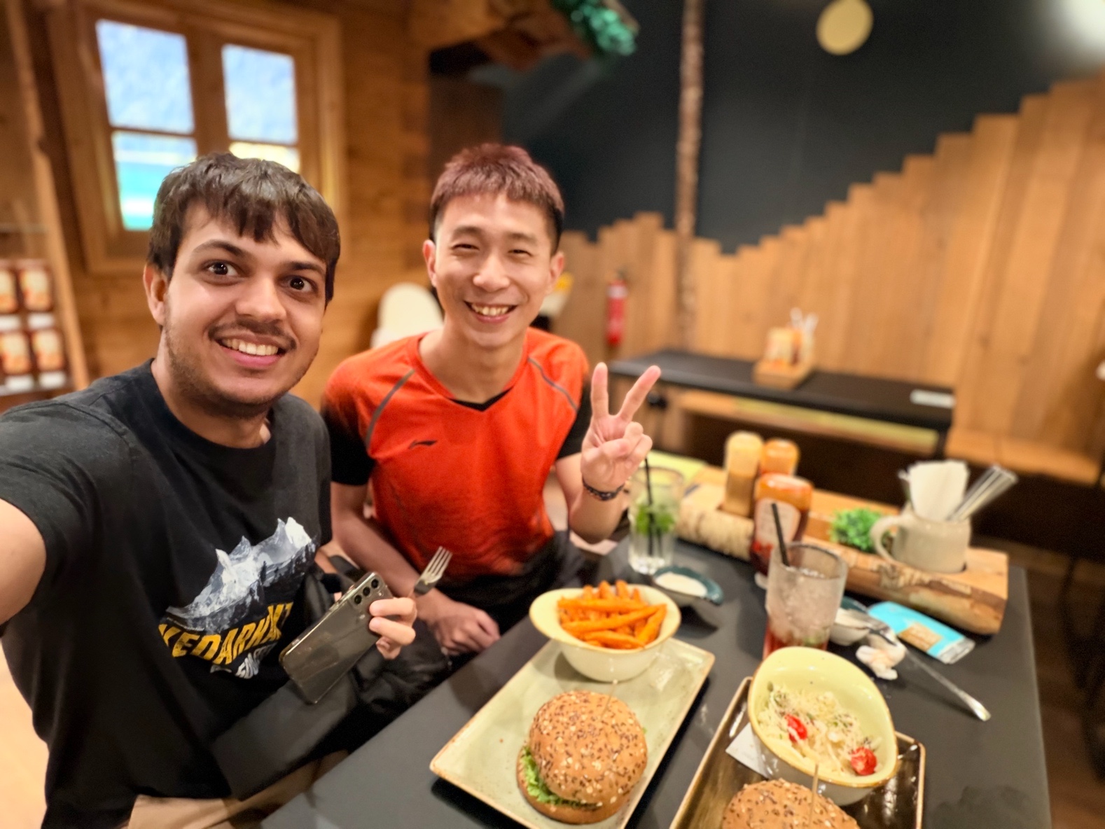 Eating out with Rishabh