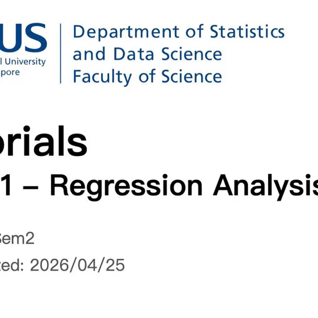 ST3131 Tutorial Materials